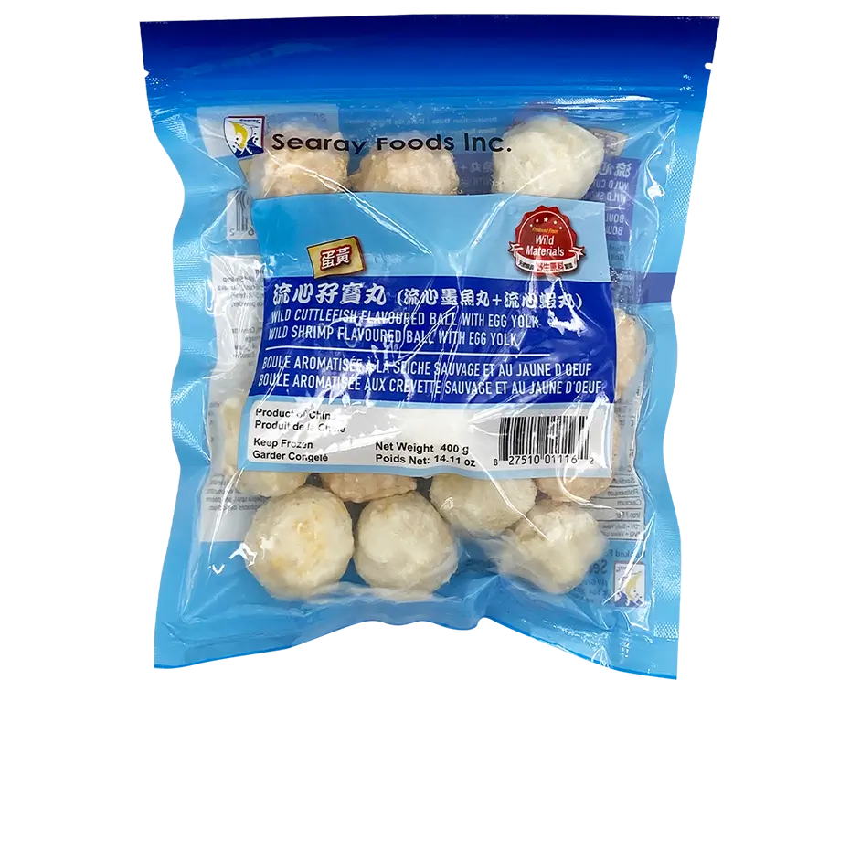 海威鹹蛋黃墨魚/蝦丸 孖裝 400g x 20