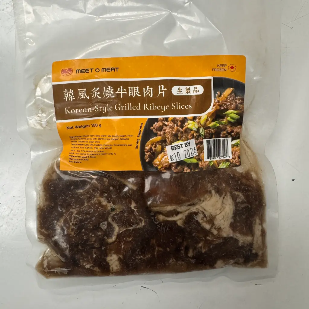 Korean BBQ - Korean Style Grilled Ribeye Slices 韓風炙燒牛眼肉片 150g