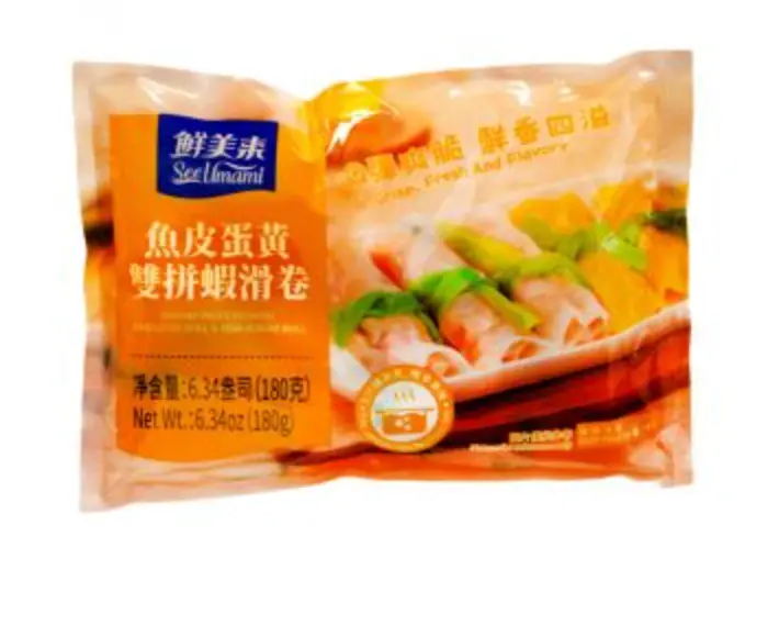 鮮美來 魚皮蛋皮雙拼蝦滑卷 Shrimp Paste Stuffed Omelette Roll and Fish Surimi Roll 180g x 20