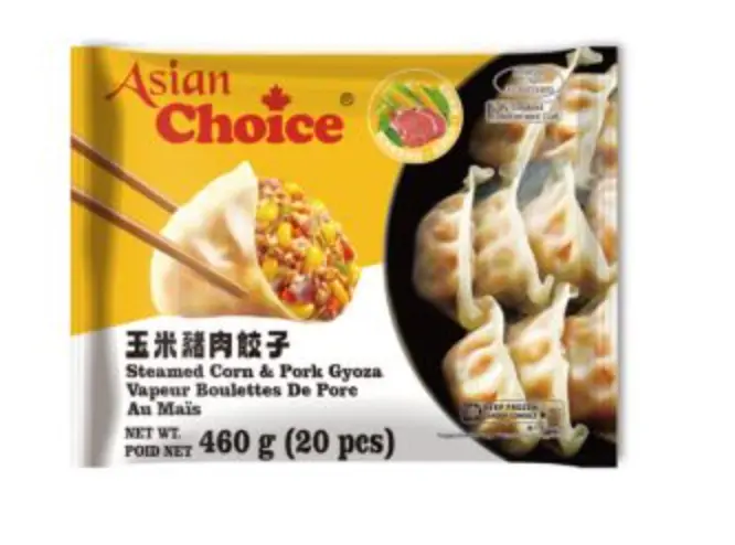 亞洲優選玉米豬肉餃子 460g