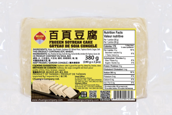 百頁豆腐 Frozen Soybean Cake 190g x 2