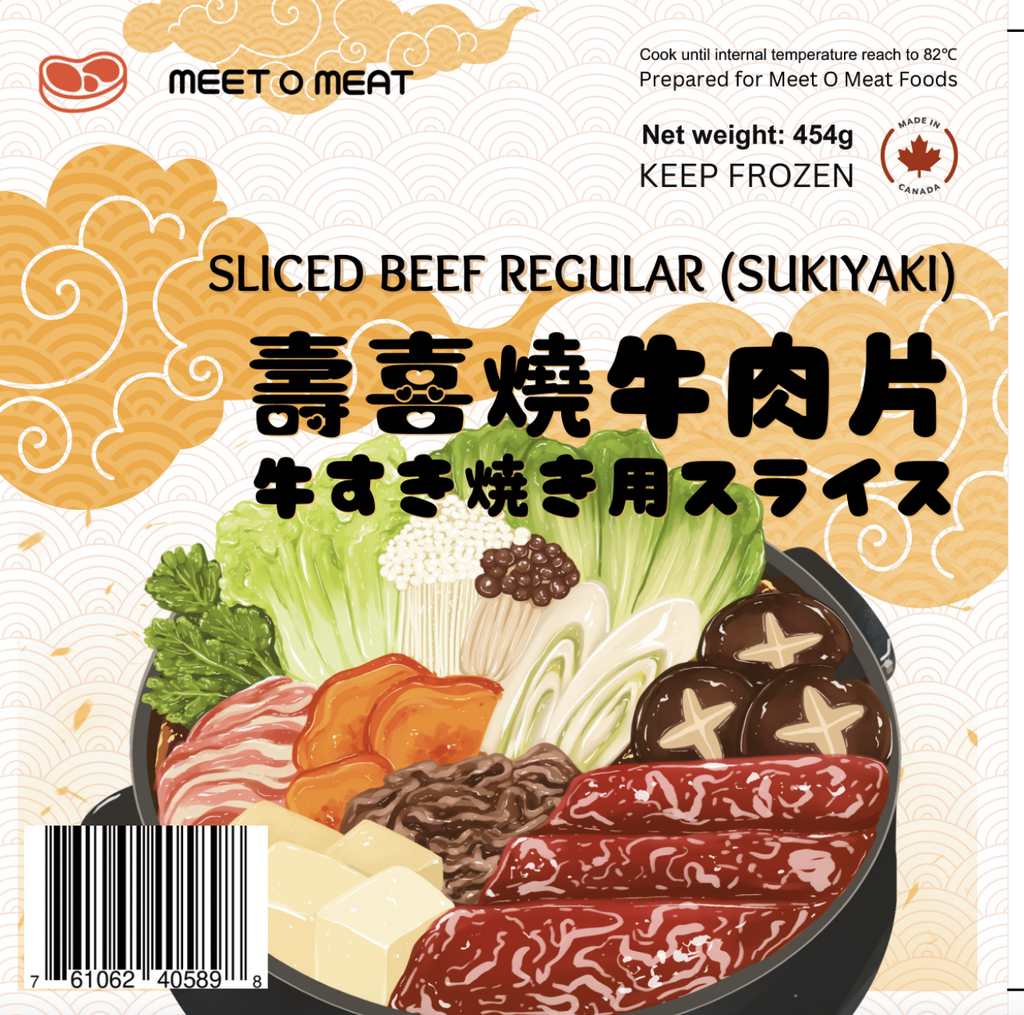 傳統日式壽喜燒牛肉片 Sliced Beef Sukiyaki 1lb 牛すき焼き用スライス