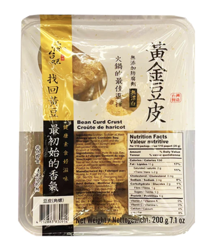 瘋台味火鍋豆皮 黃金豆皮 FTW Bean Curd Crust 200g x 18