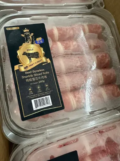 [4110007] Beef Boneless Shortrib Sliced Rolls 特級雪花牛肉卷 300g