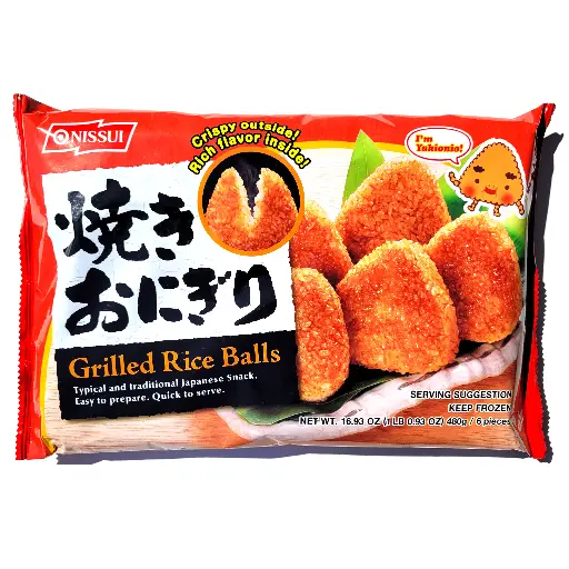 RICE BALL YAKI ONIGIRI 6P 65824 NISSUI F 日式烤飯糰 450g x 10